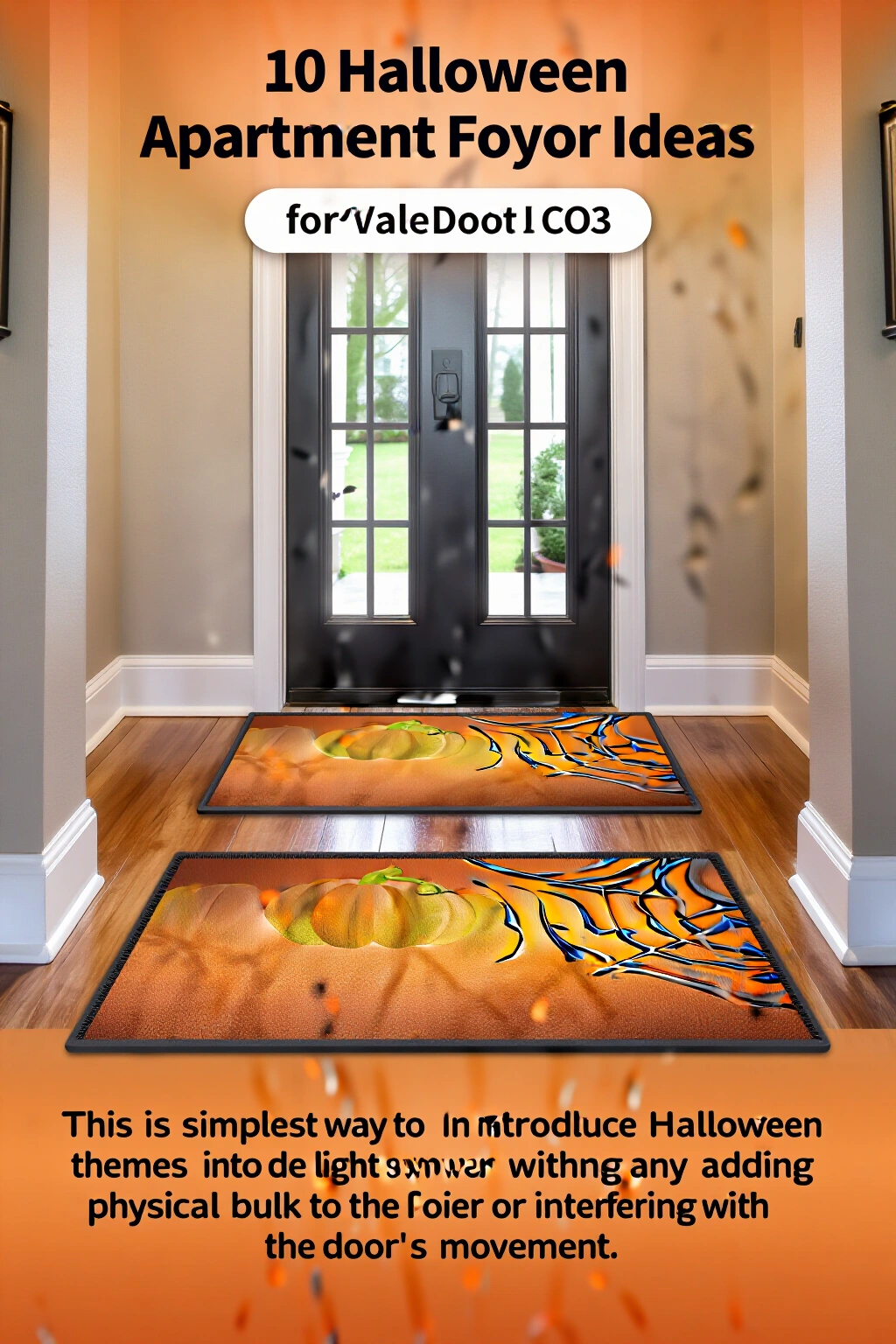 AI-created concept showing seasonal door mat