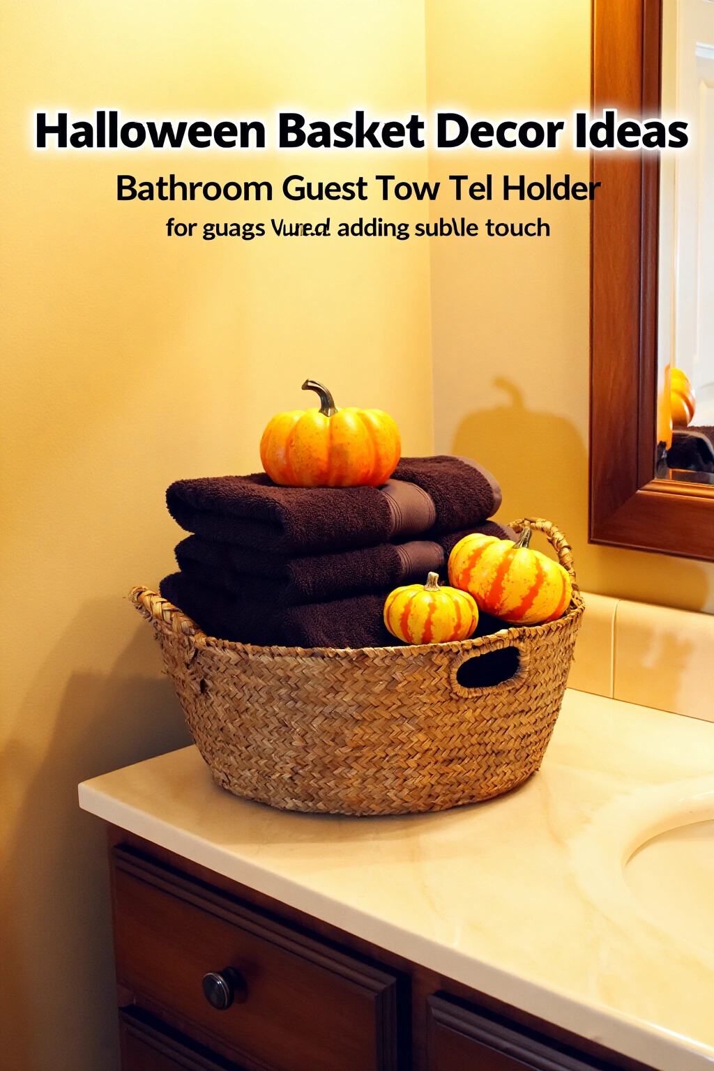 AI-created concept showing bathroom guest towel holder