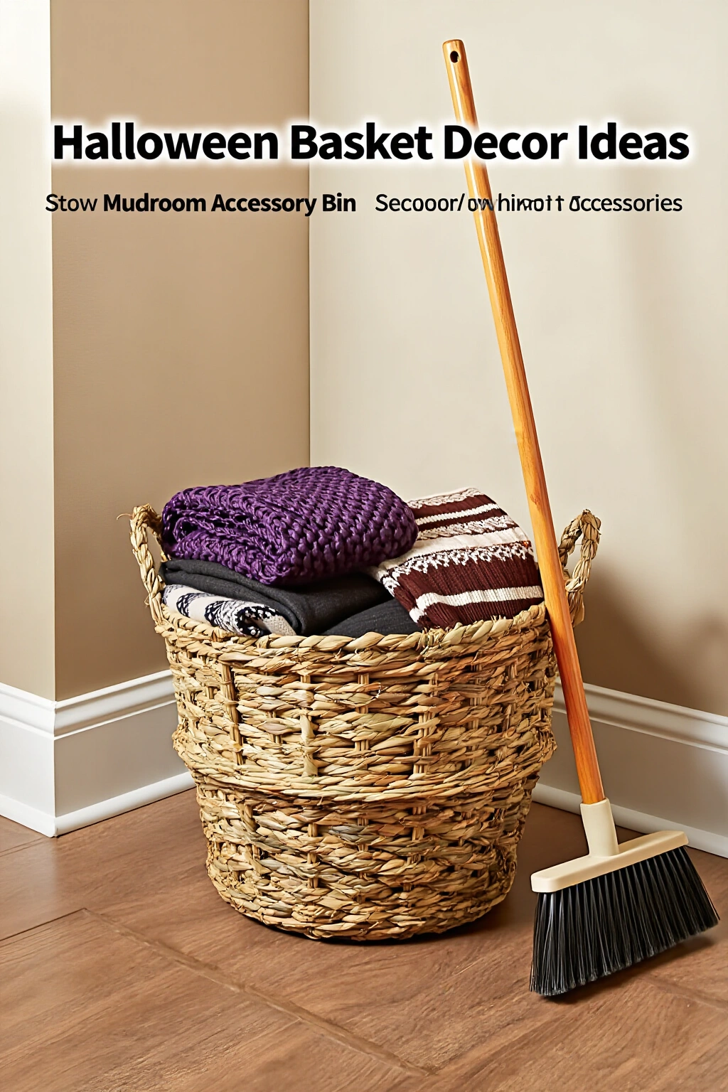 AI-created concept showing mudroom accessory bin
