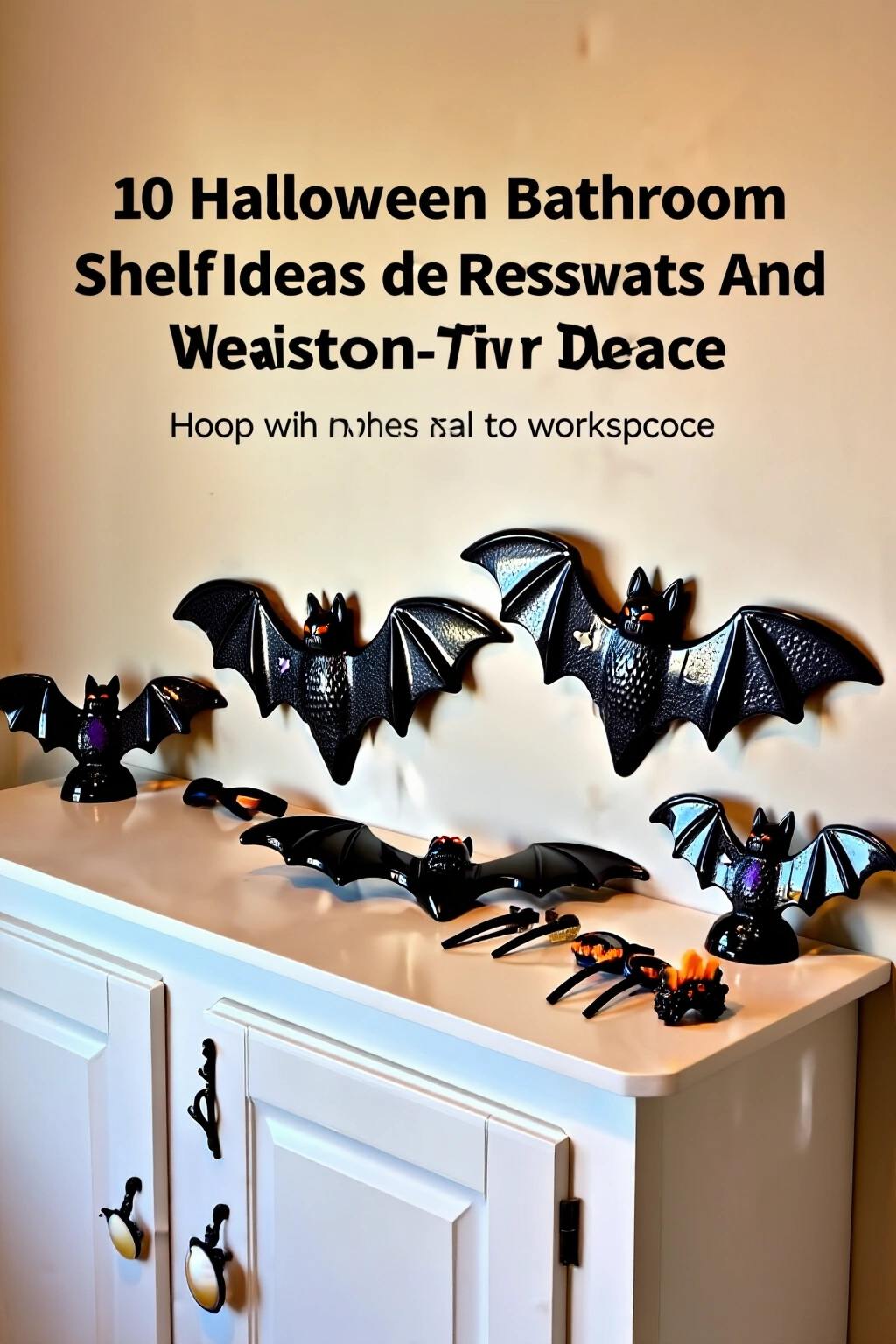 AI-created concept showing resin bat accents