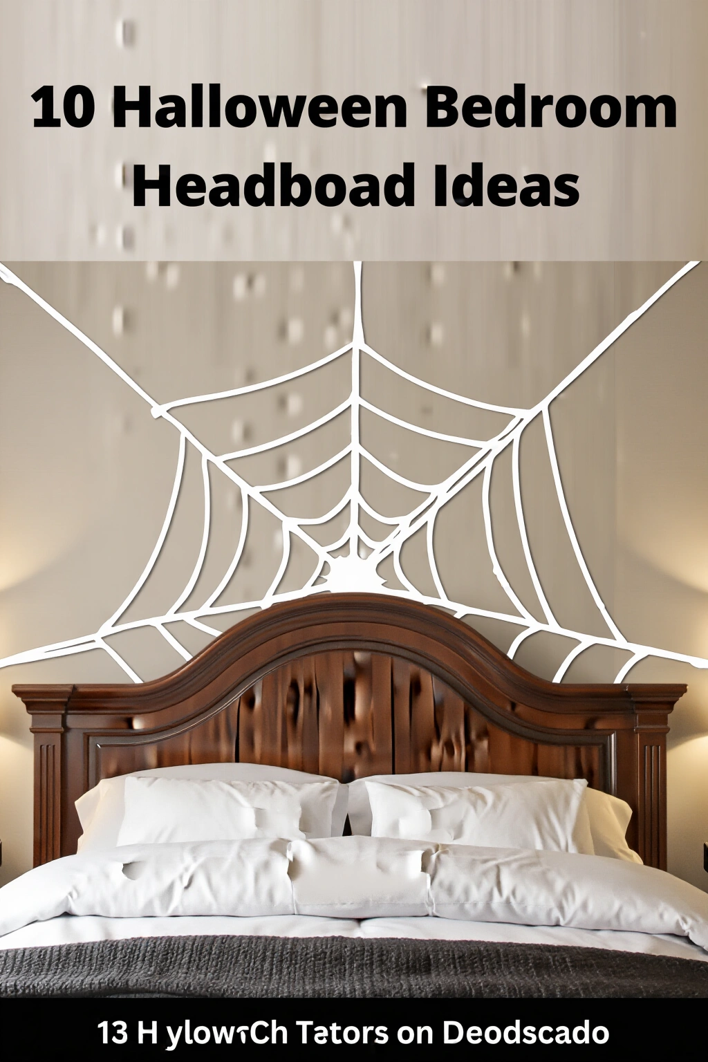 AI-created concept showing spiderweb wall art