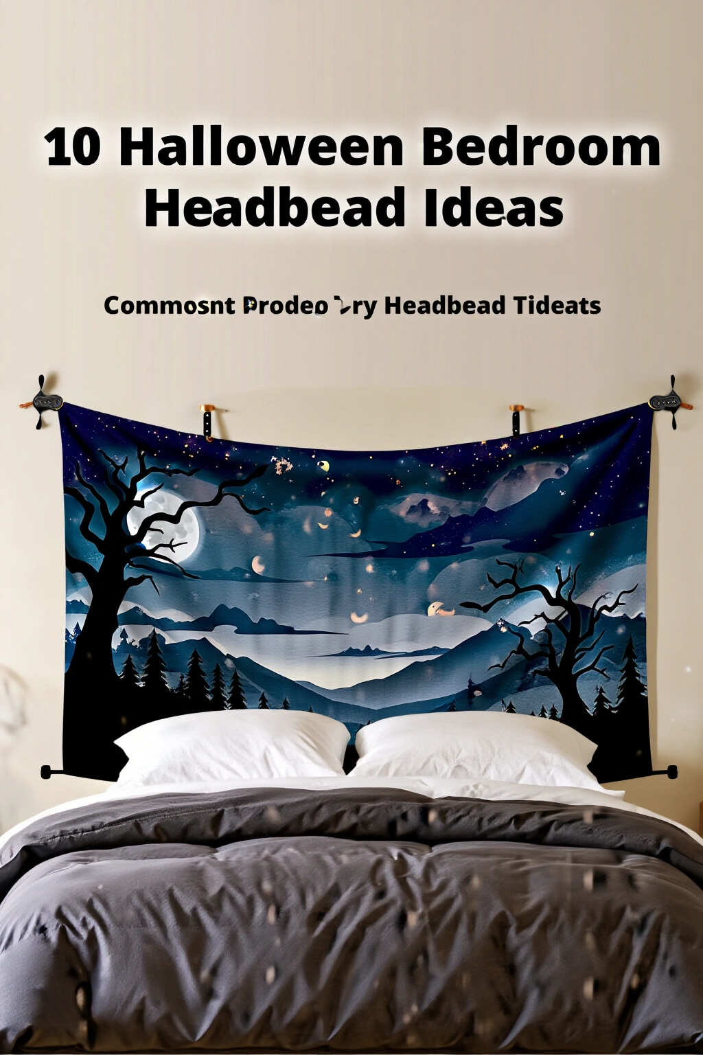 AI-created concept showing dark fabric tapestry