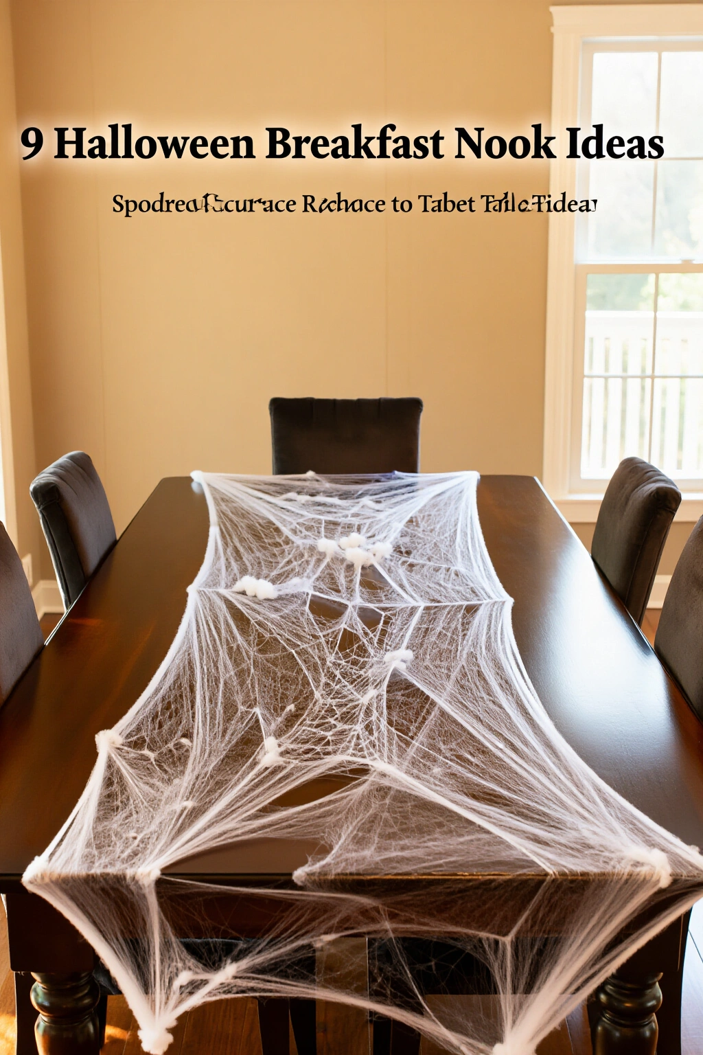 AI-created concept showing spiderweb table runner