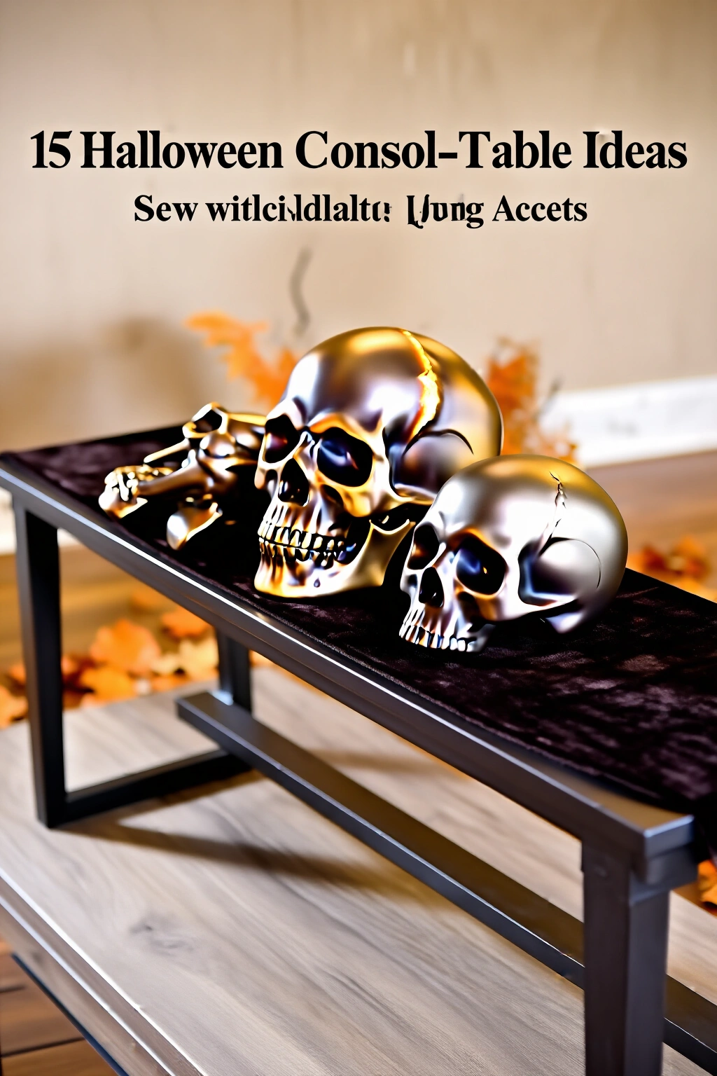 AI-created concept showing metallic skull accents