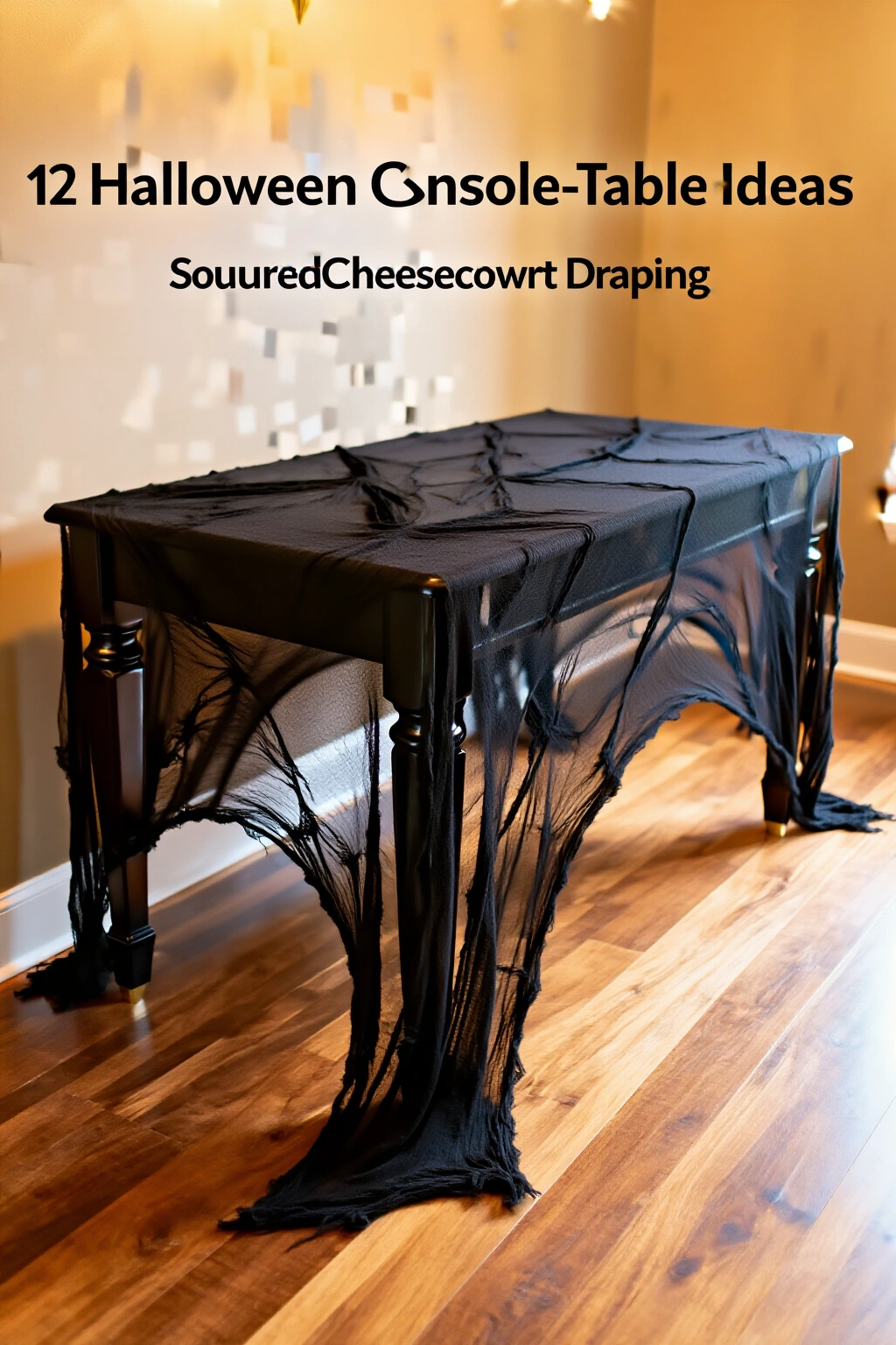 AI-created concept showing textured cheesecloth draping