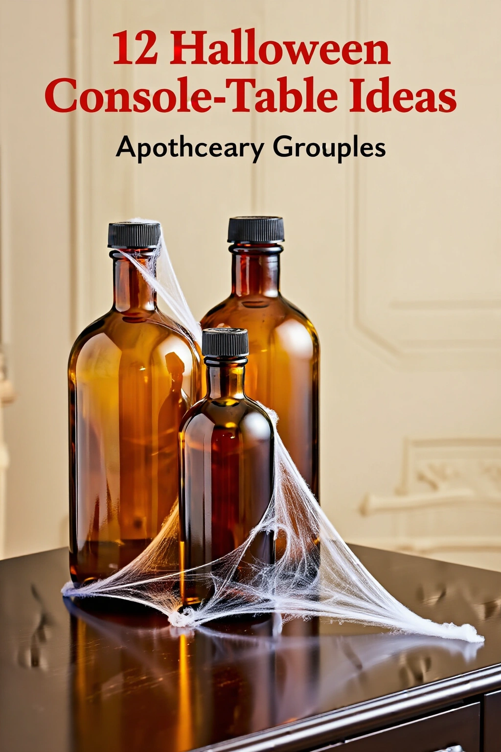 AI-created concept showing apothecary bottle groupings