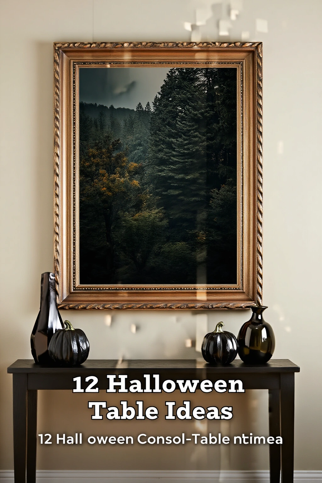 AI-created concept showing moody framed art