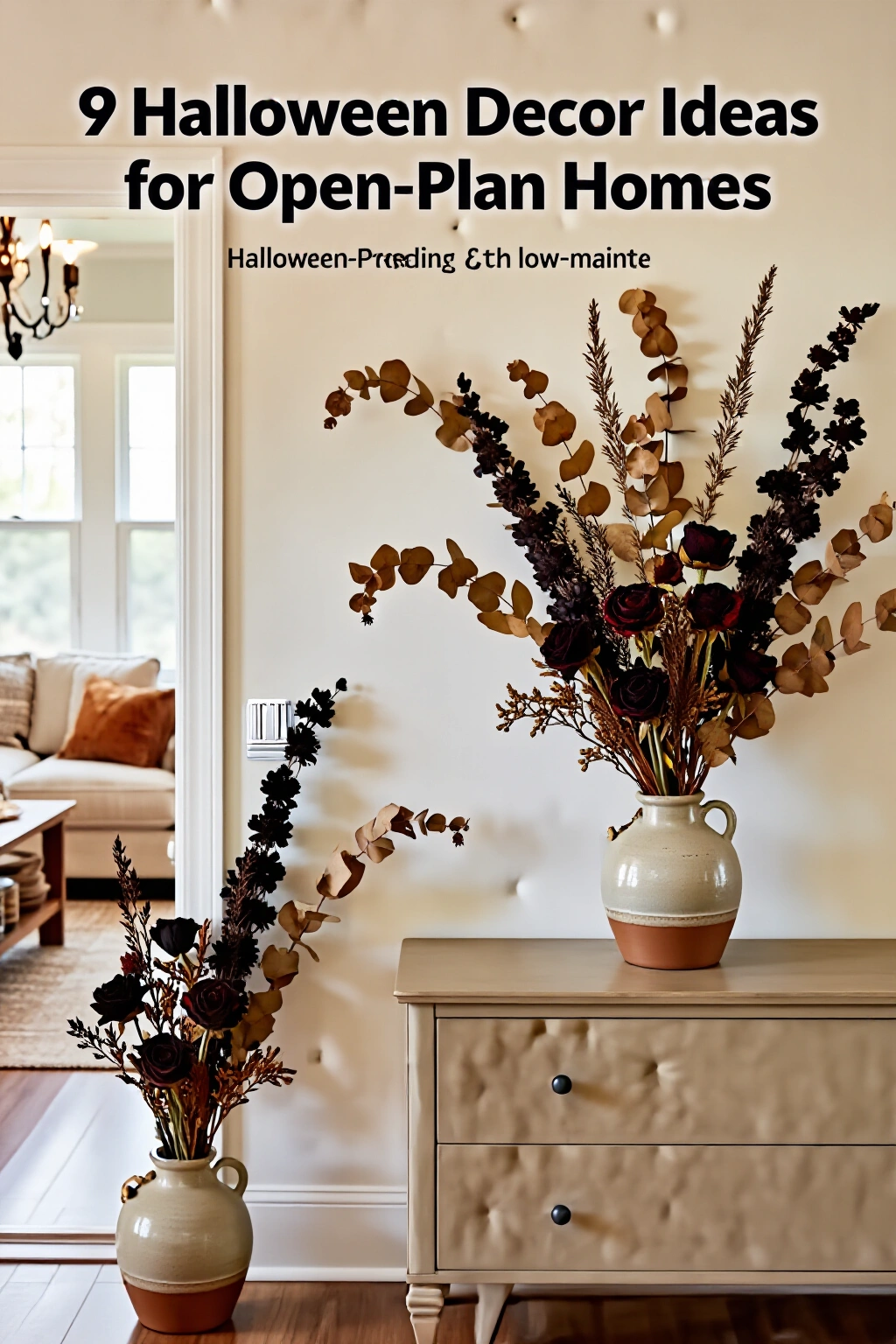 AI-created concept showing dried botanical arrangements