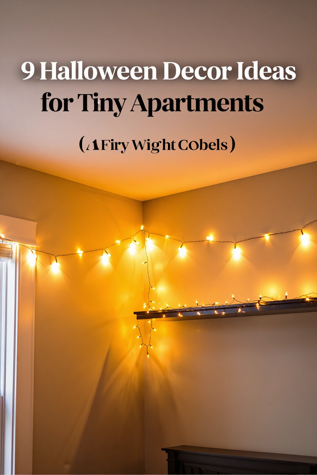 AI-created concept showing fairy light cobwebs