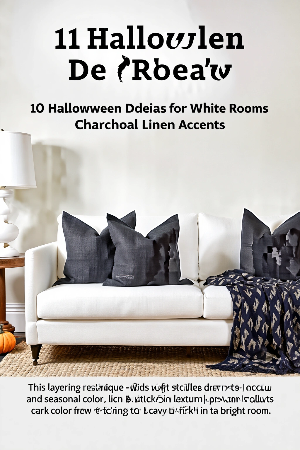 AI-created concept showing charcoal linen accents