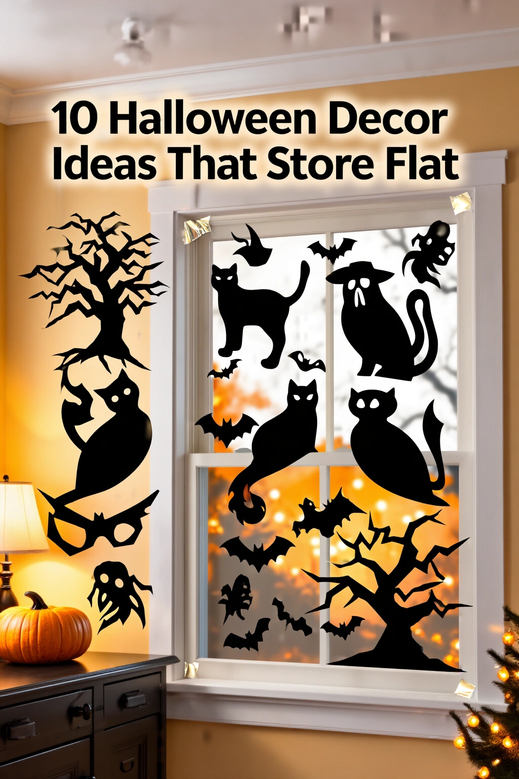 AI-created concept showing black paper window silhouettes
