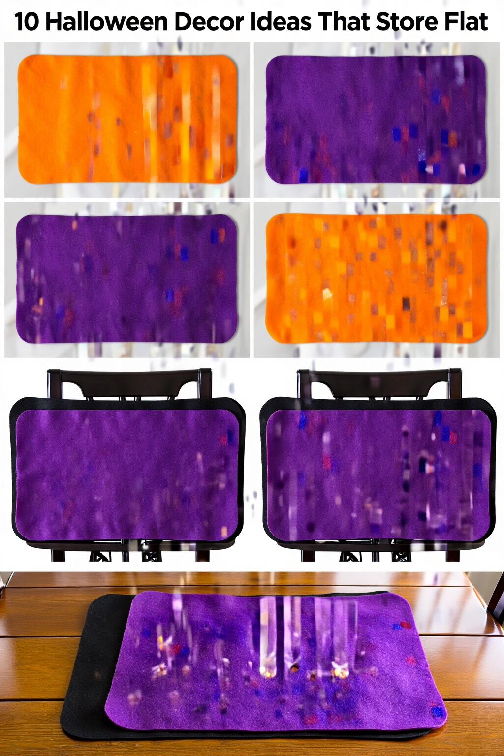 AI-created concept showing felt themed placemats