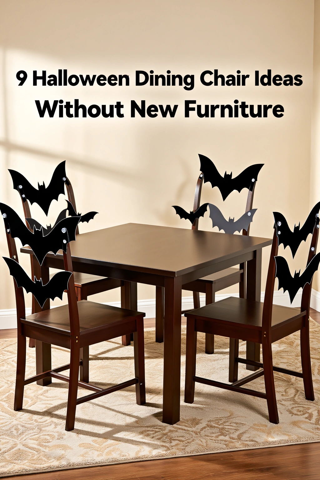 AI-created concept showing cardstock bat silhouettes