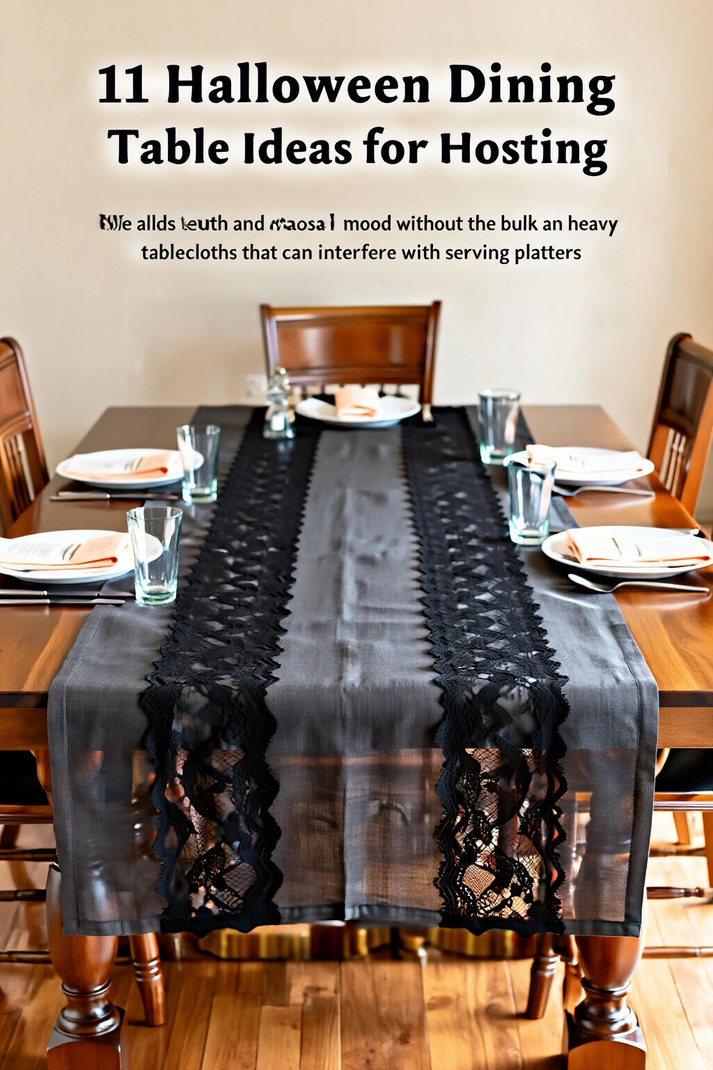 AI-created concept showing layered linen runners