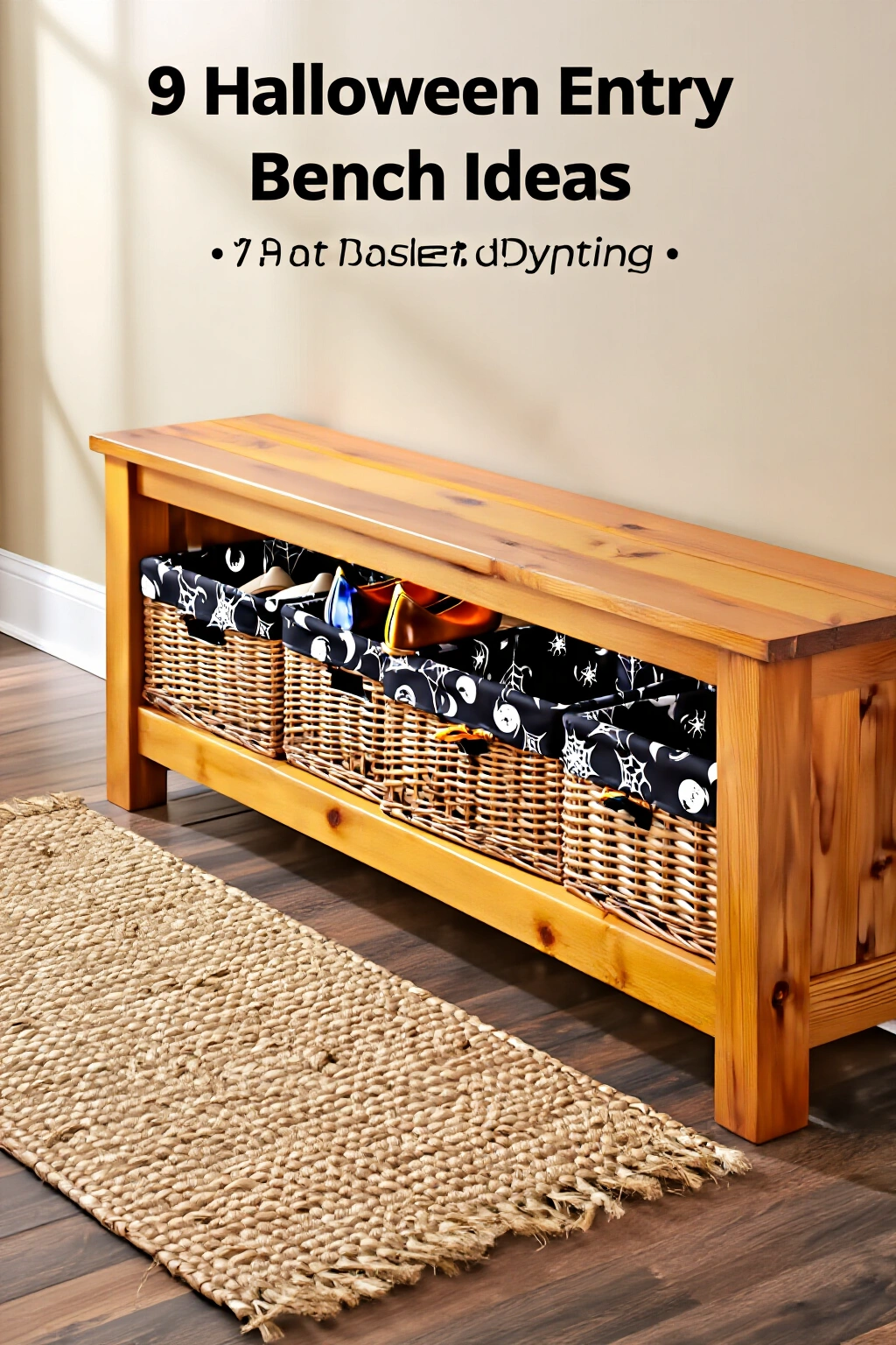 AI-created concept showing patterned basket storage