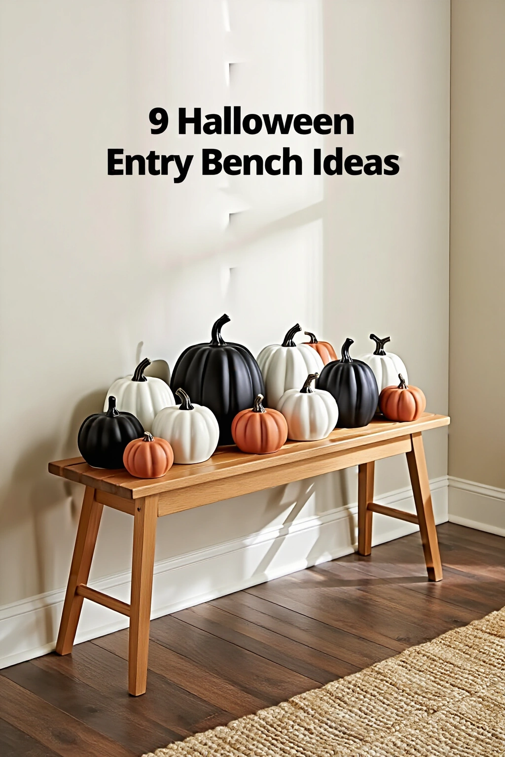 AI-created concept showing matte ceramic pumpkin cluster