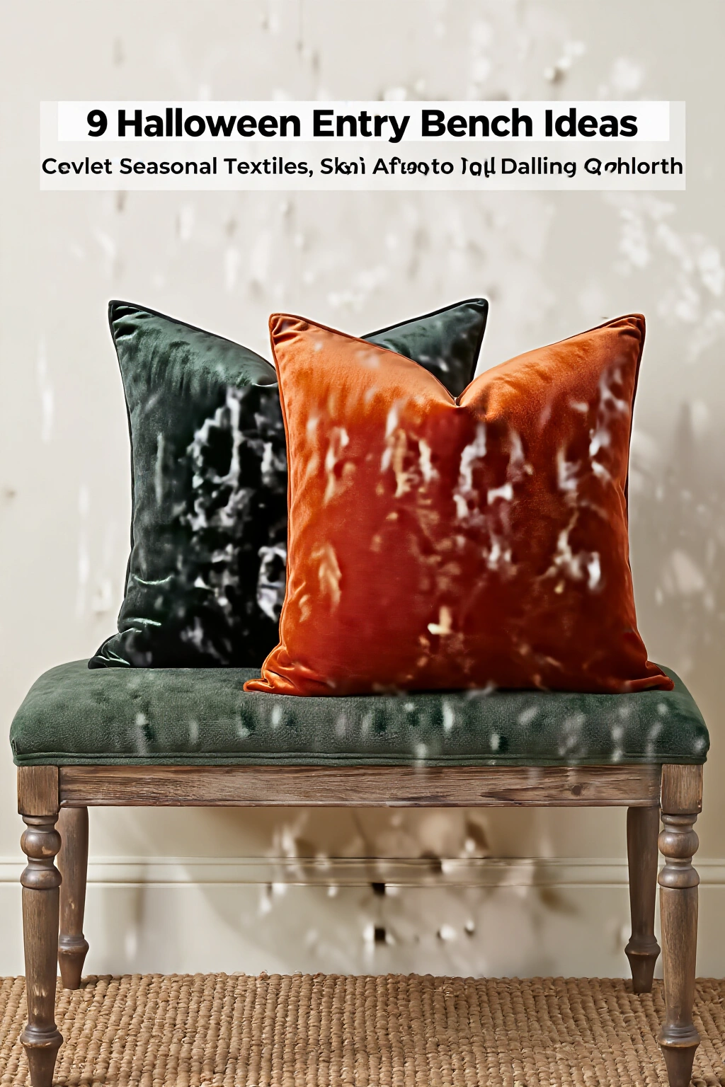 AI-created concept showing velvet seasonal textiles