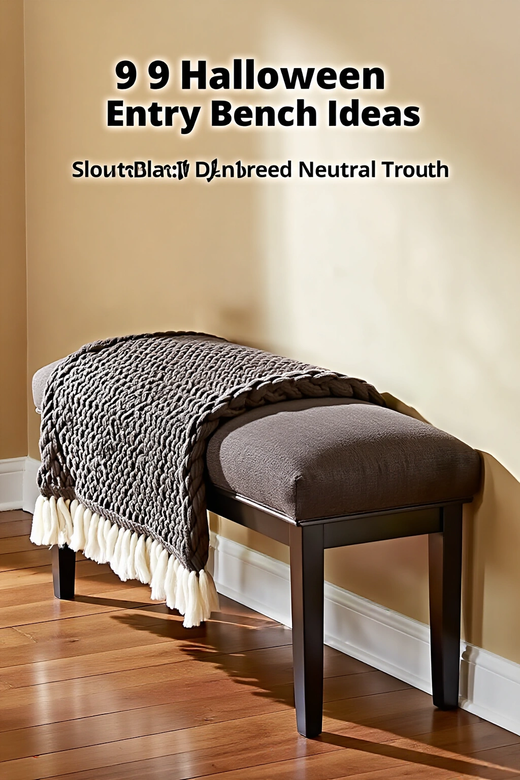 AI-created concept showing textured neutral throw