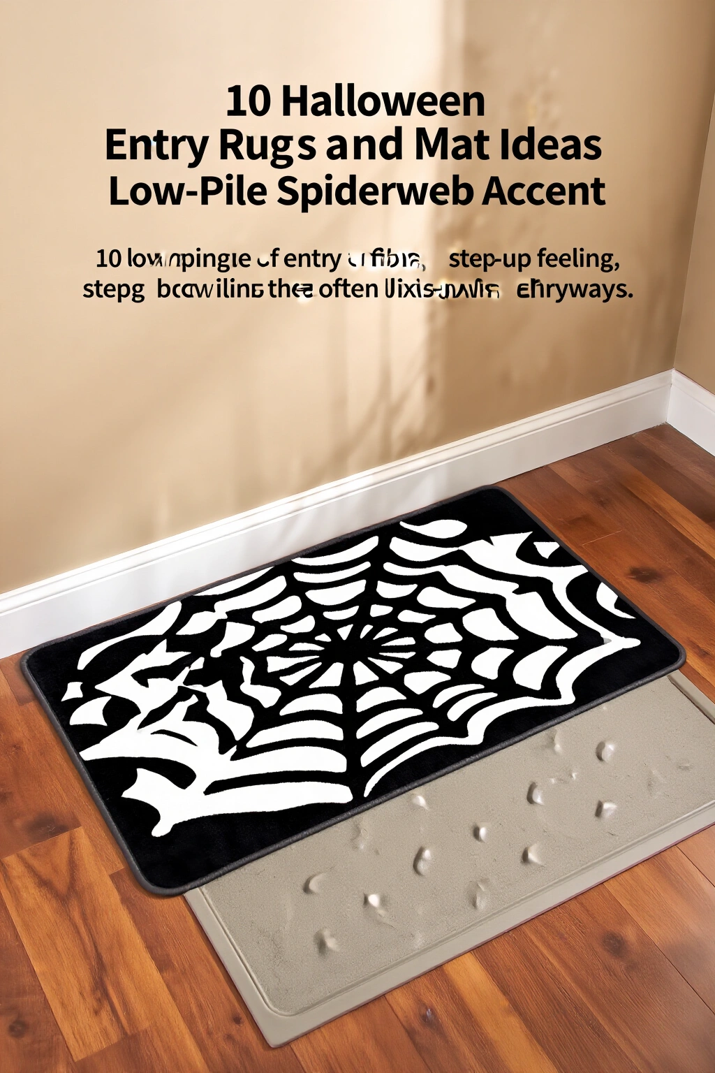 AI-created concept showing low-pile spiderweb accent