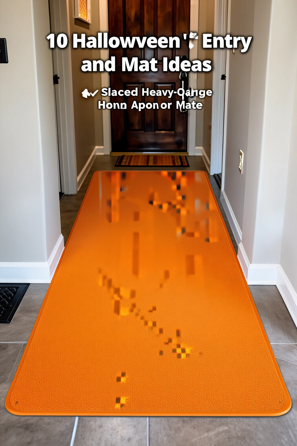 AI-created concept showing slashed orange heavy-duty mat
