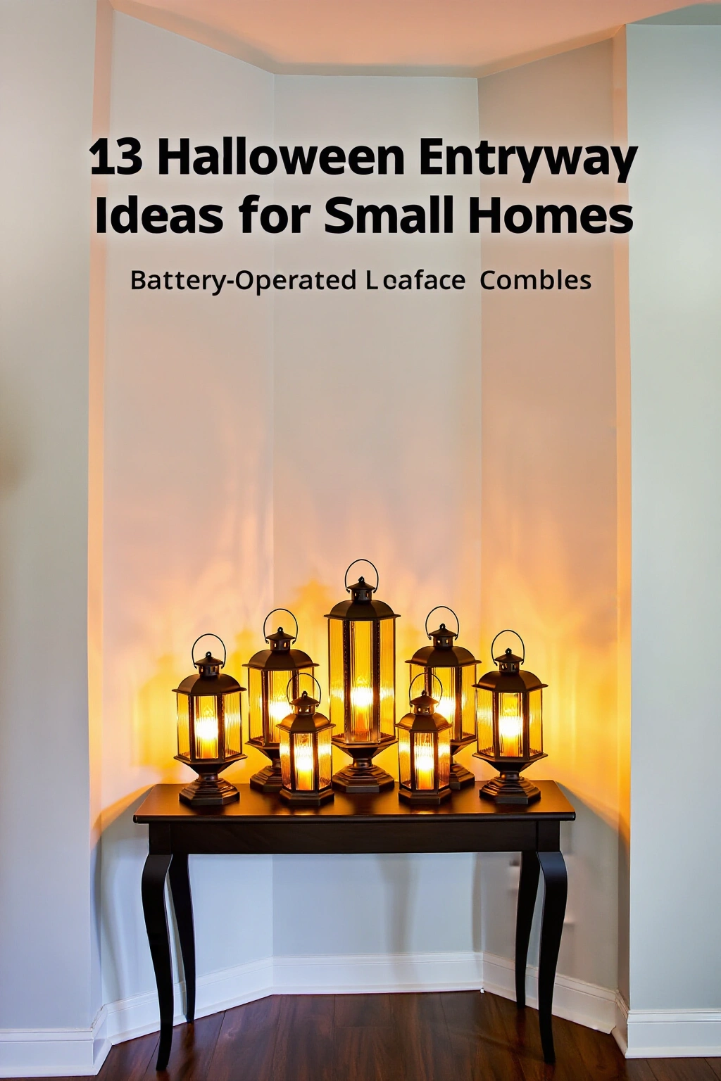 AI-created concept showing battery-operated lanterns