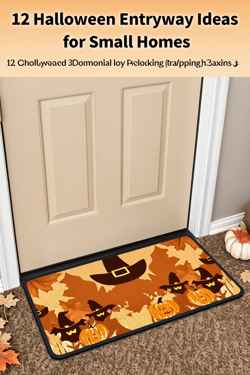 AI-created concept showing seasonal doormat