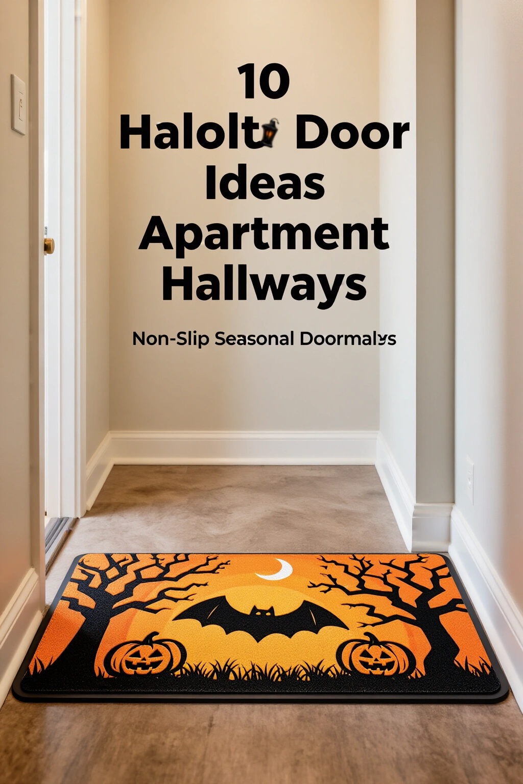 AI-created concept showing non-slip seasonal doormat