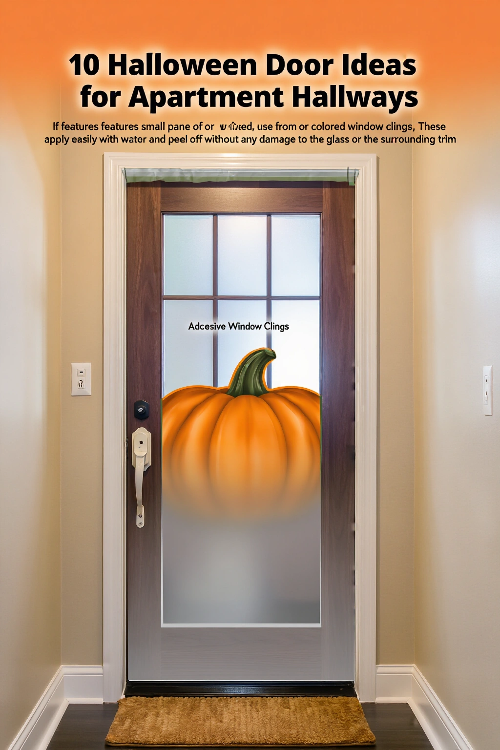 AI-created concept showing adhesive window clings