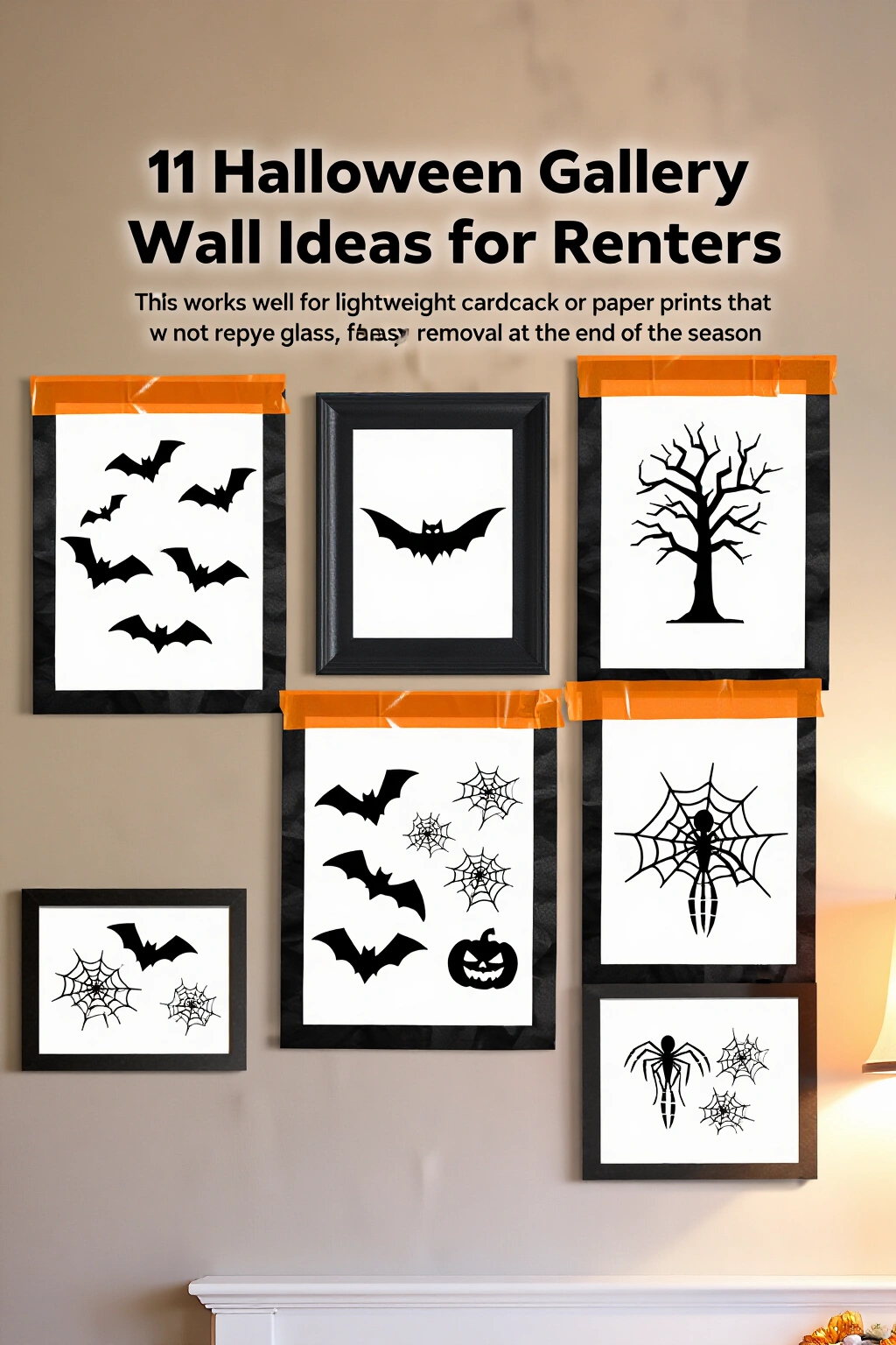 AI-created concept showing washi tape frames