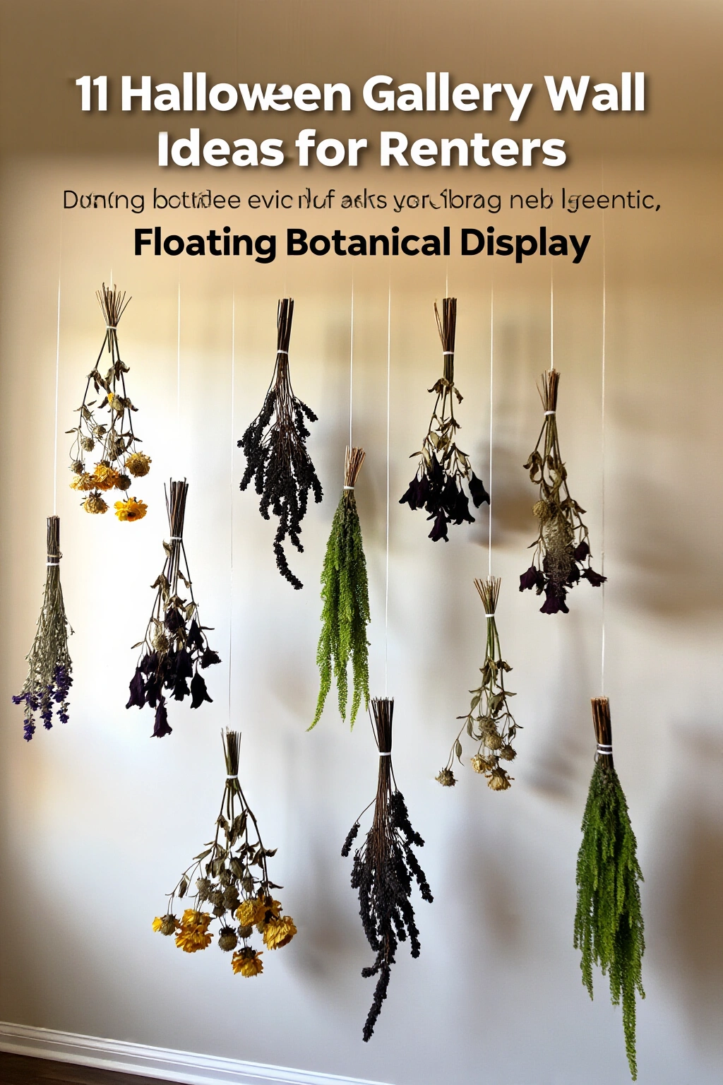 AI-created concept showing the floating botanical display