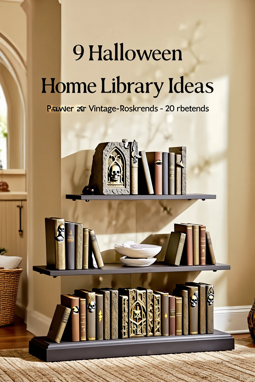 AI-created concept showing vintage-inspired bookends
