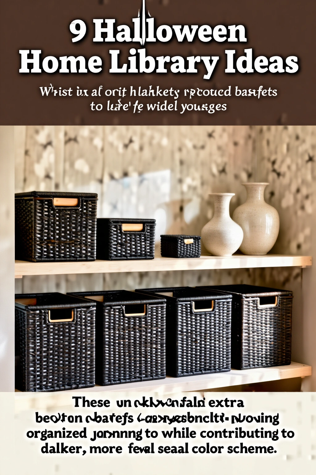 AI-created concept showing dark woven baskets