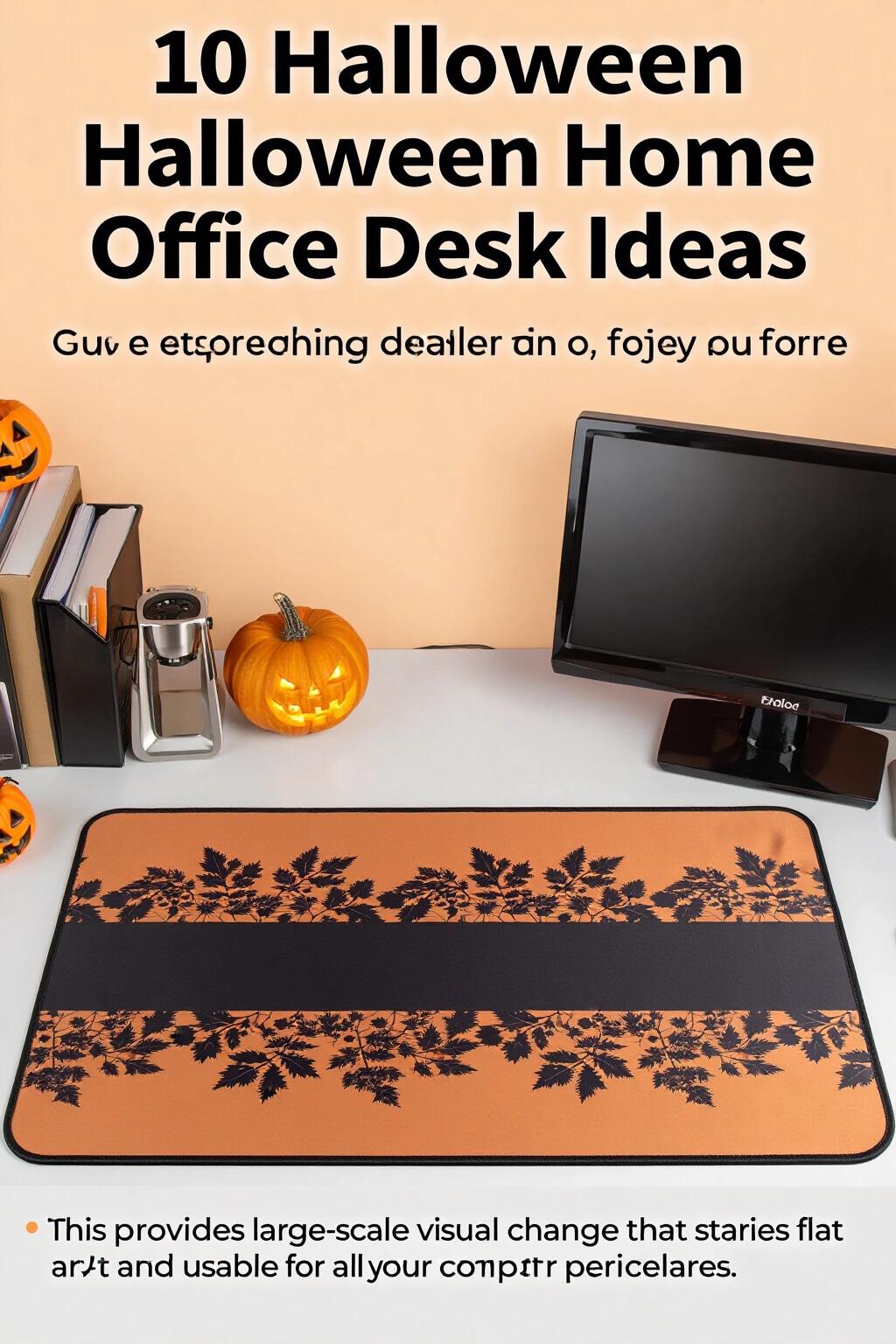 AI-created concept showing seasonal desk mat