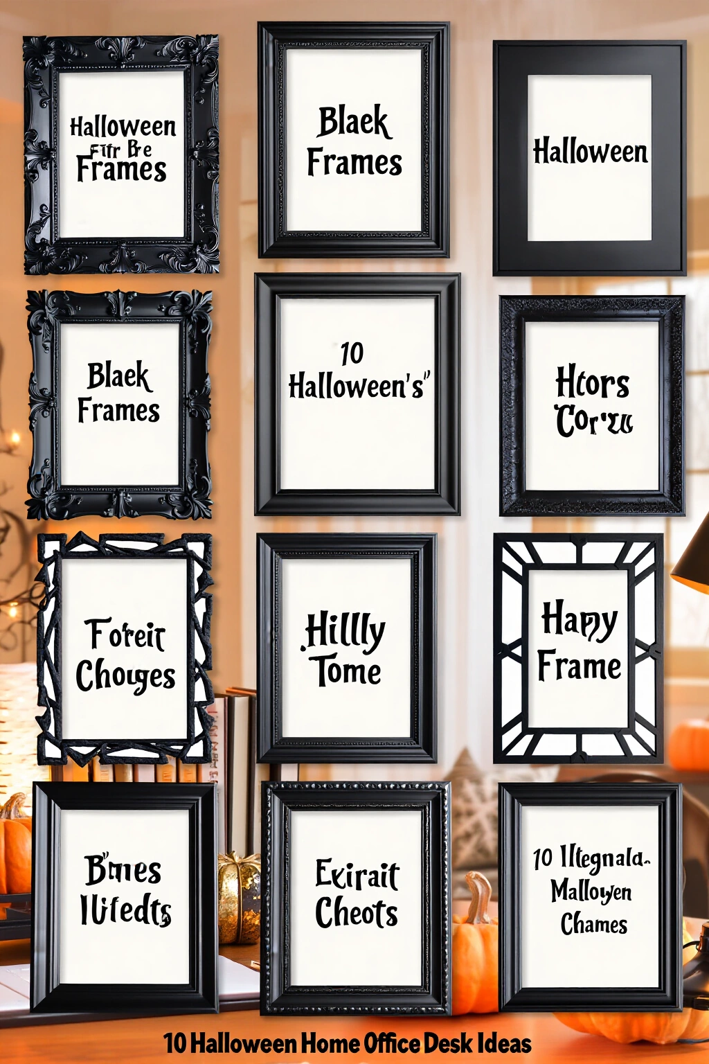 AI-created concept showing ornate black frames