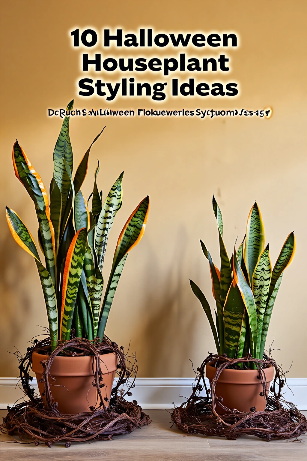 AI-created concept showing dried vine accents