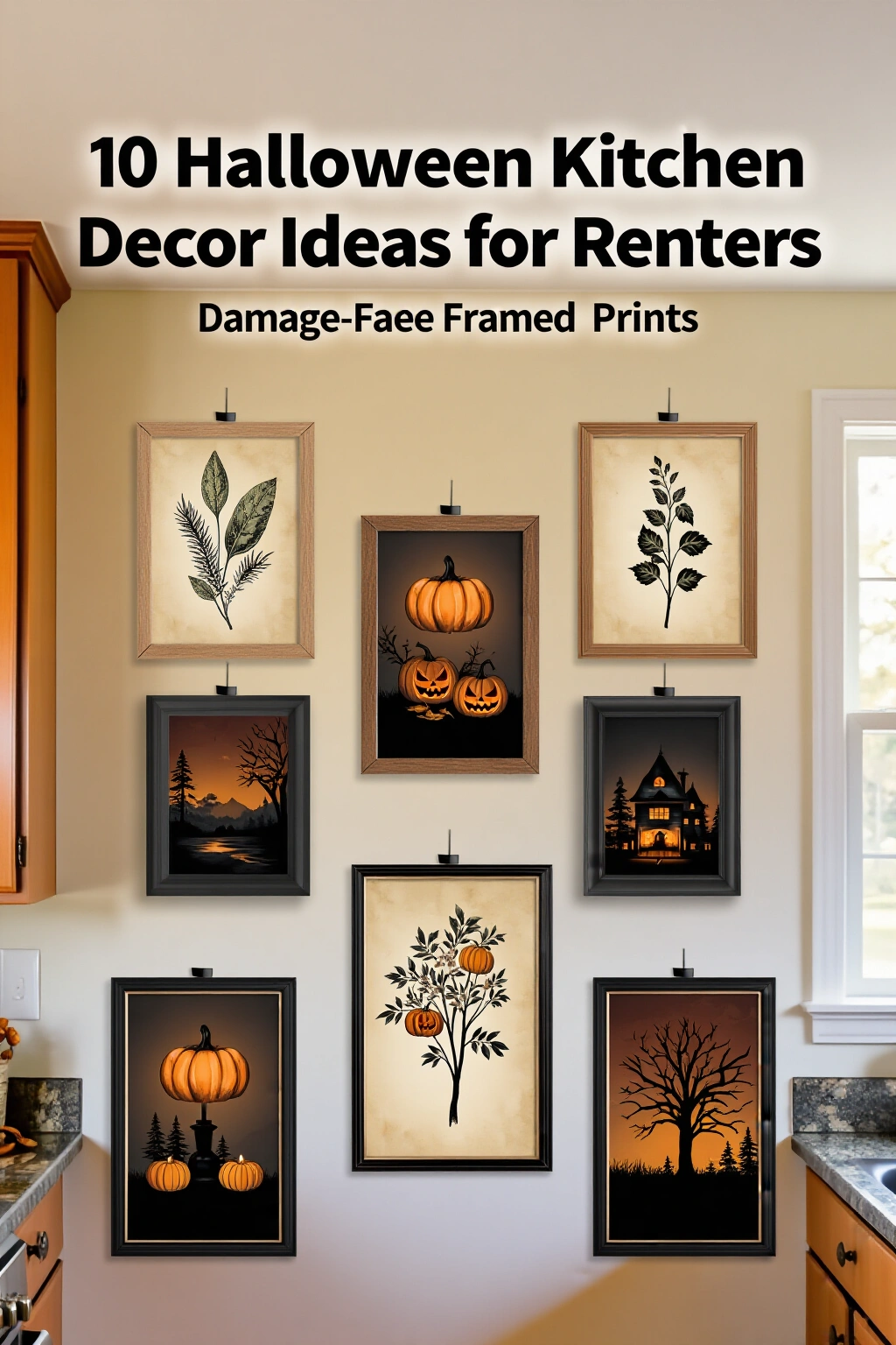 AI-created concept showing damage-free framed prints