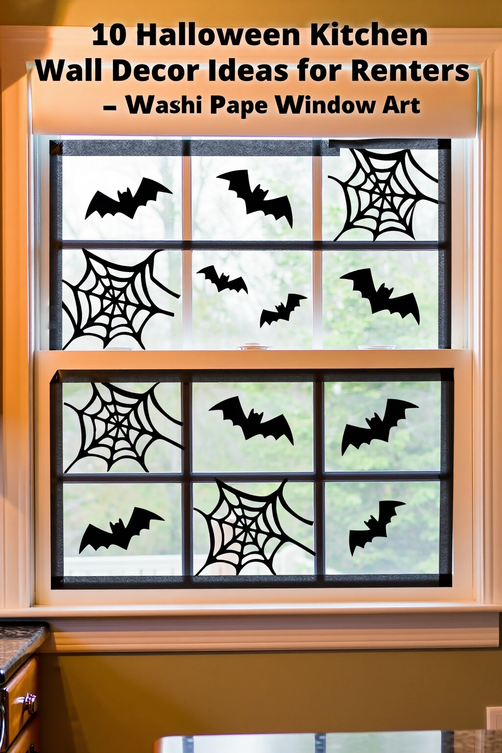 AI-created concept showing washi tape window art