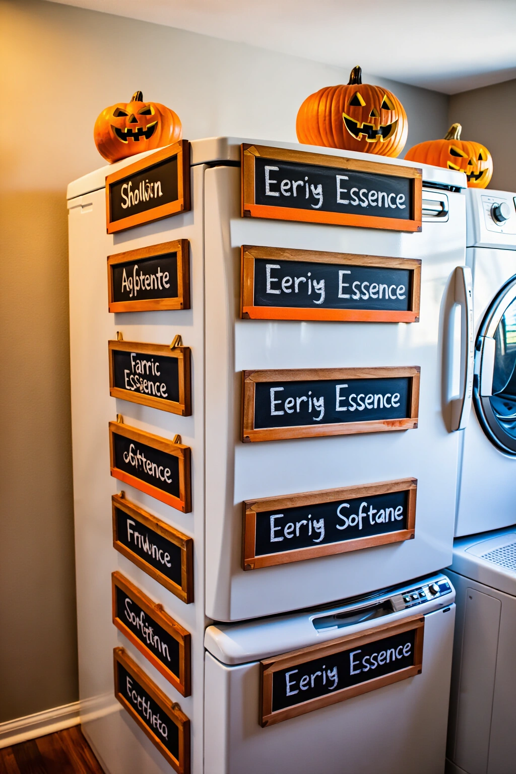 AI-created concept showing magnetic chalkboard labels
