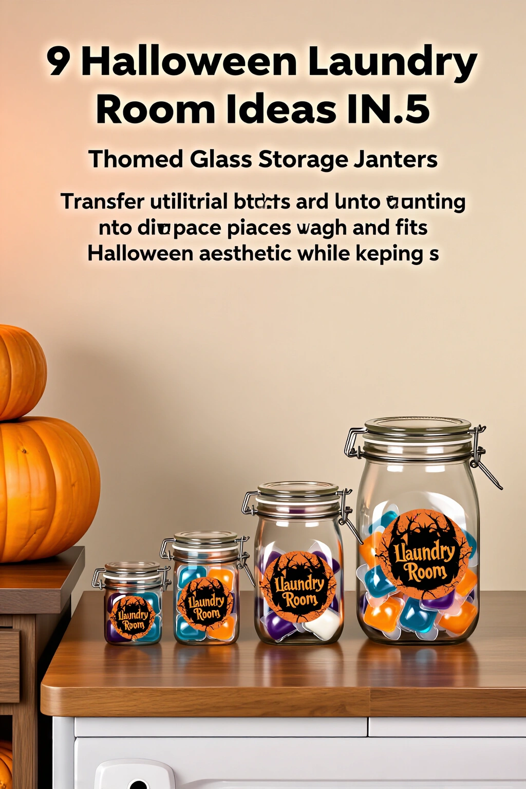 AI-created concept showing themed glass storage jars