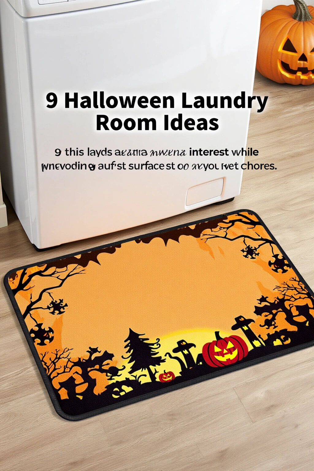 AI-created concept showing decorative seasonal floor mat