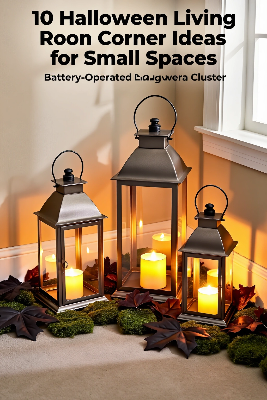 AI-created concept showing battery-operated lantern cluster