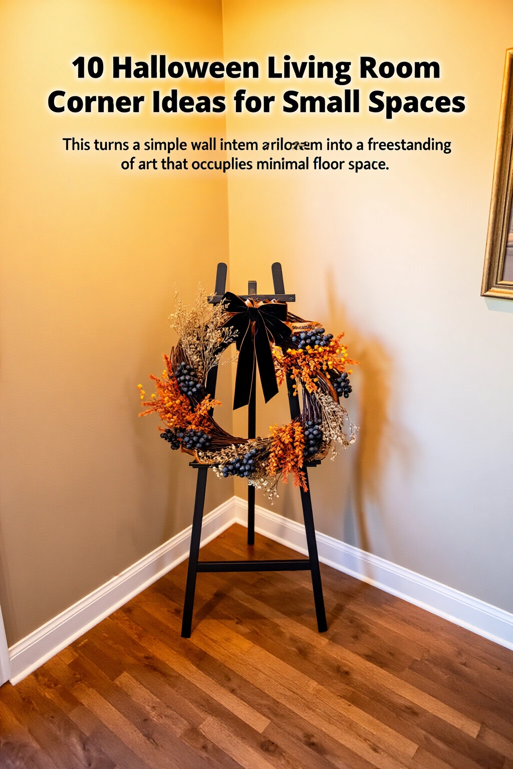 AI-created concept showing standing wreath display