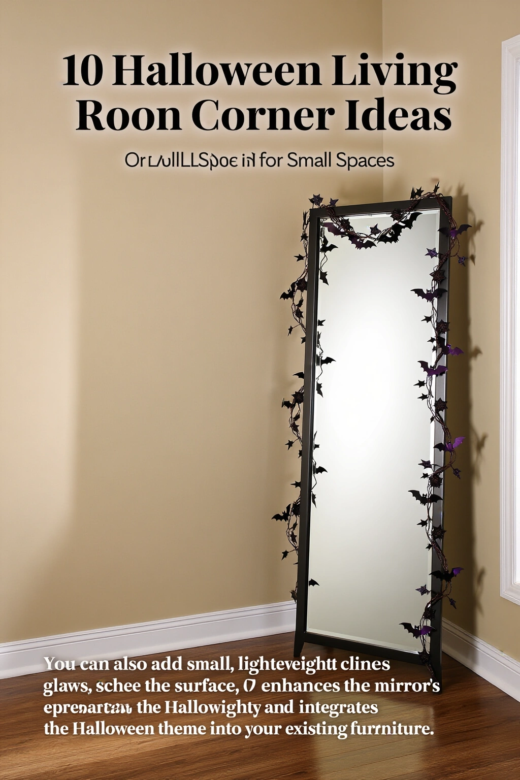 AI-created concept showing corner mirror garland