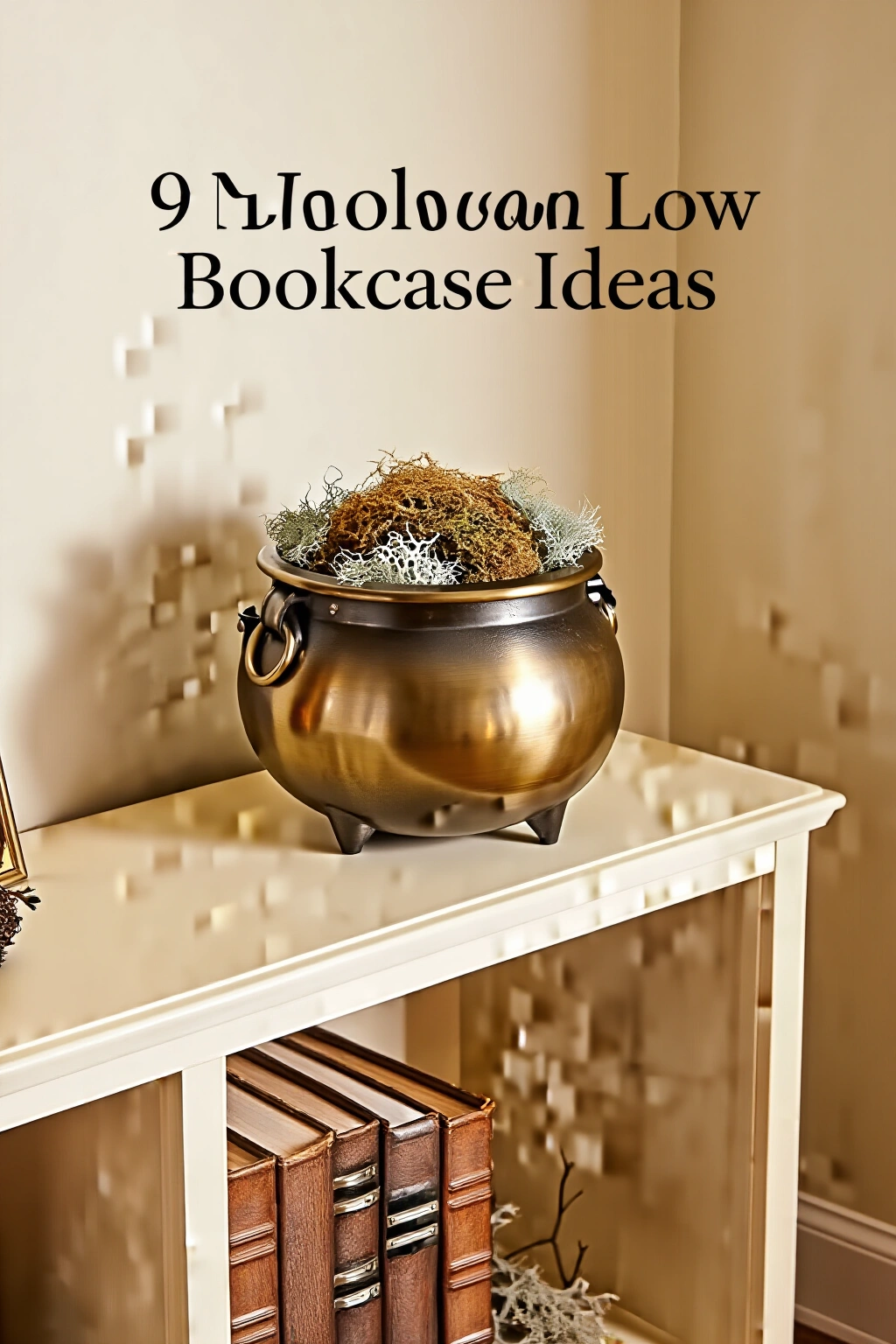 AI-created concept showing small brass cauldron