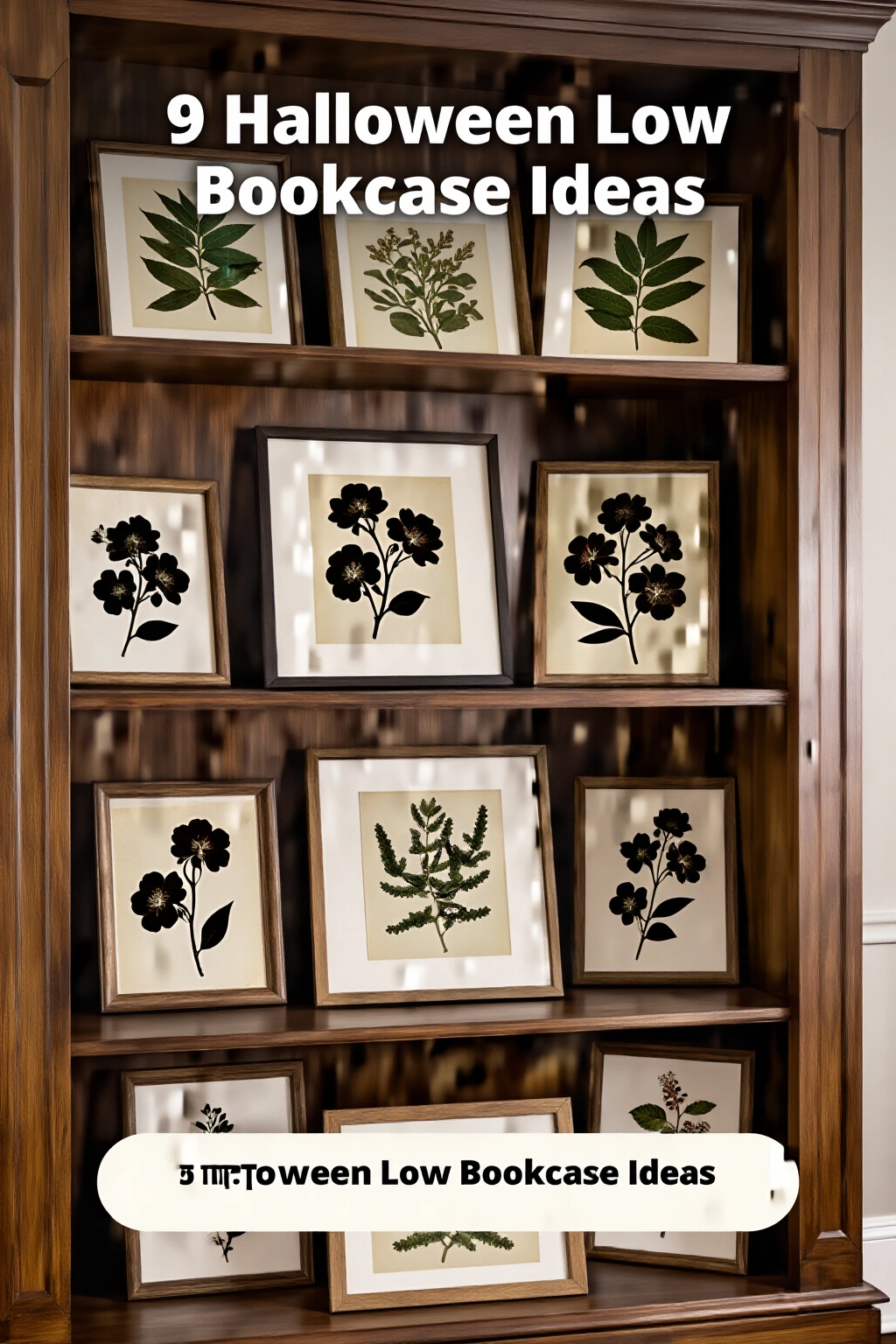 AI-created concept showing leaning botanical prints