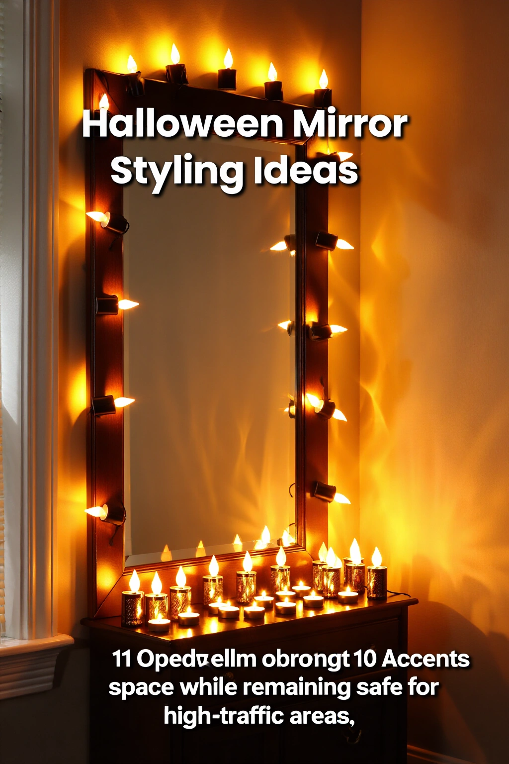 AI-created concept showing flickering led accents