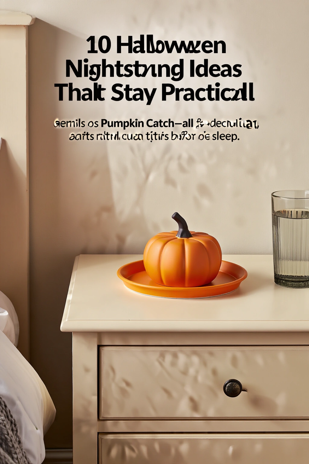 AI-created concept showing ceramic pumpkin catch-all
