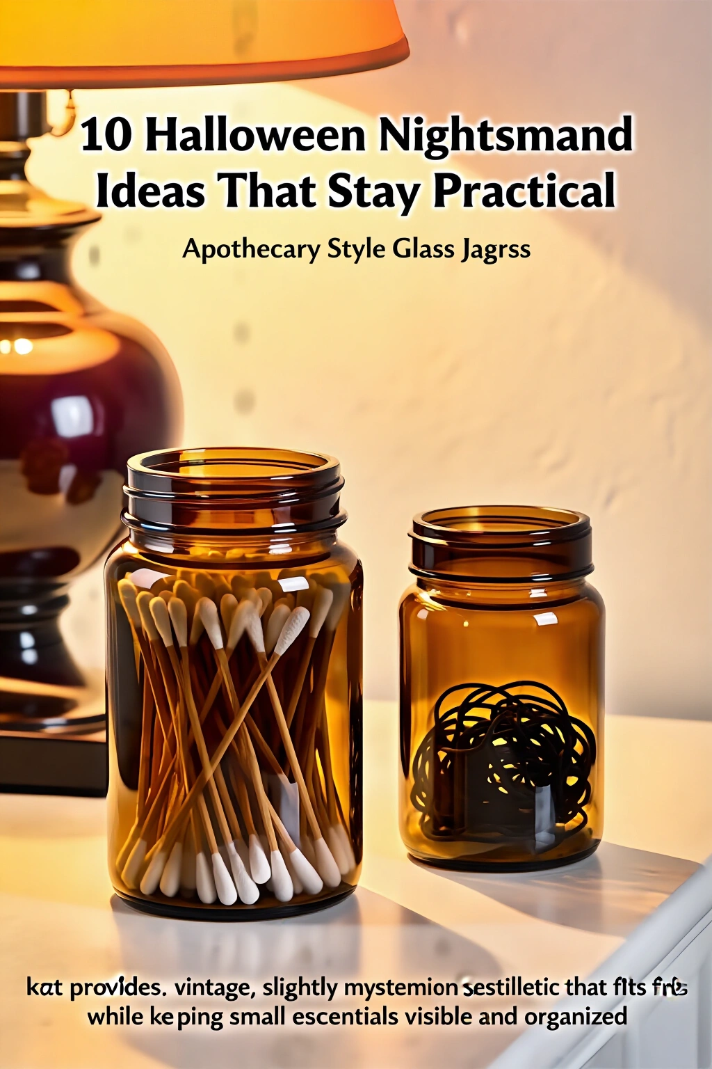 AI-created concept showing apothecary style glass jars