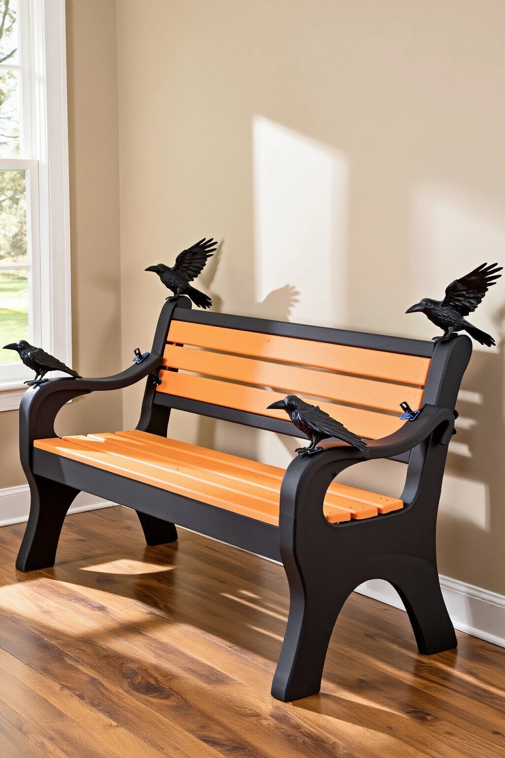 AI-created concept showing artificial crow accents