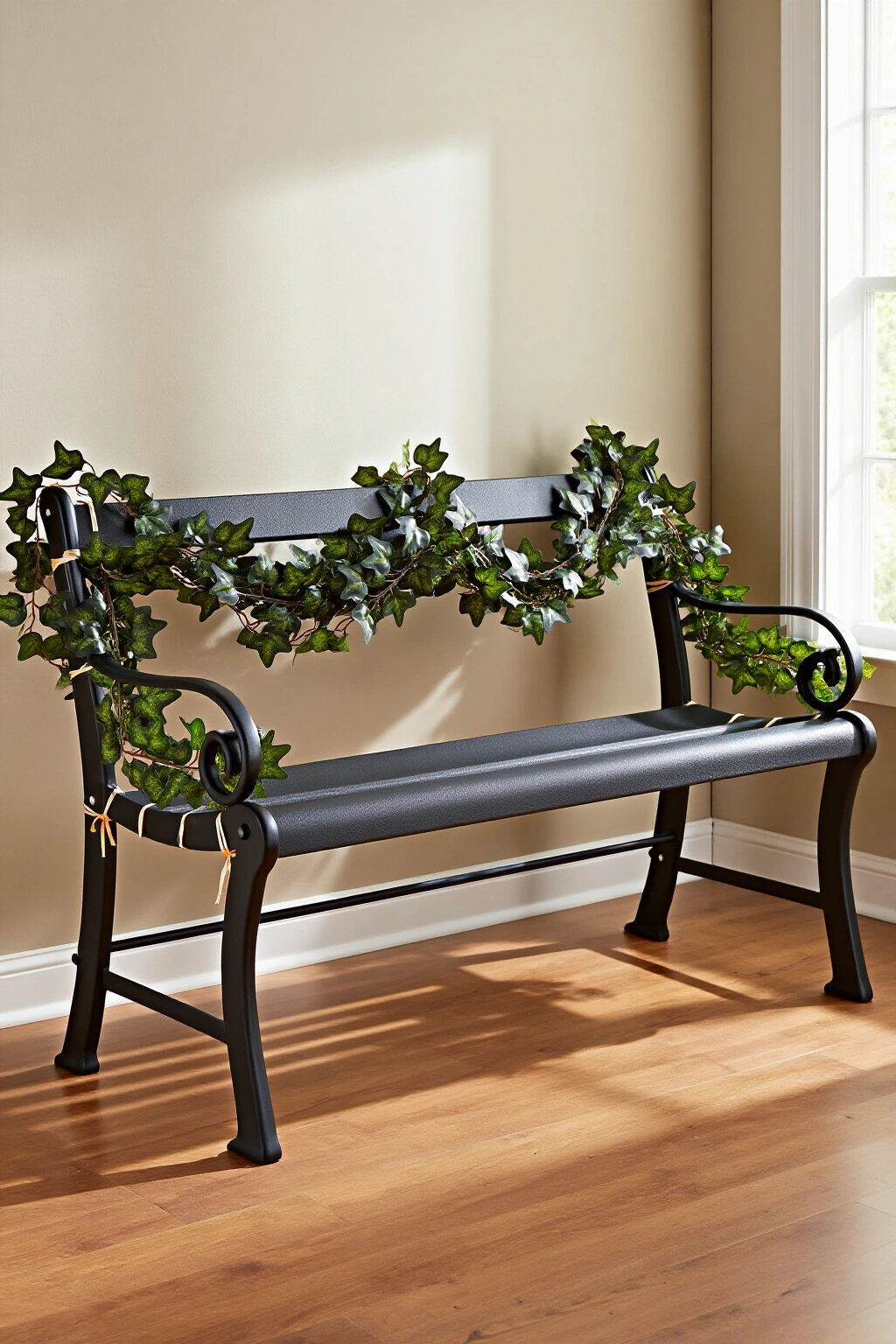AI-created concept showing artificial ivy garlands